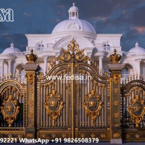 Pipe Main Gate Design, One Door Gate Design Iron Gate Stock Photos And Images