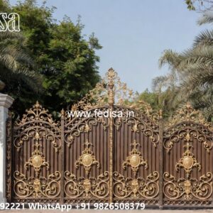Sliding Gate Lock Design, House Gate Design Iron Gate Stock Photos And Images