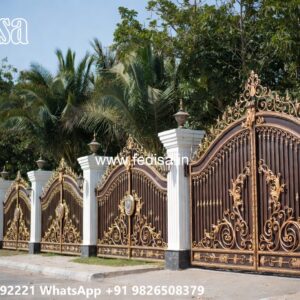Steel Gate Handle Design, Simple Gate Design Iron Gate Stock Photos And Images
