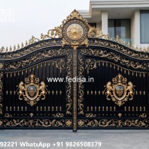 Sliding Gate Design For Small House, Compound Gate Design Iron Gate Stock Photos And Images