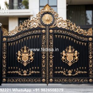 Steel Gate Handle Design, Modern Front Gate Design Iron Gate Stock Photos And Images