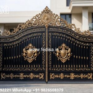 Sliding Gate Design For Small House, Main Gate Grill Design Iron Gate Stock Photos And Images