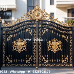 Fancy Steel Gate Design, Rolling Gate Design Iron Gate Stock Photos And Images