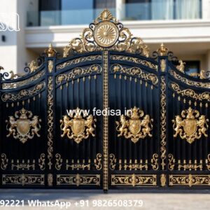 Gate Cover Design, Main Door Gate Design Iron Gate Stock Photos And Images