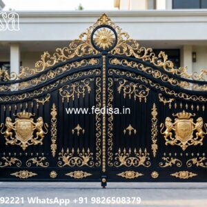 Sliding Gate Lock Design, Aluminium Gate Design Iron Gate Stock Photos And Images