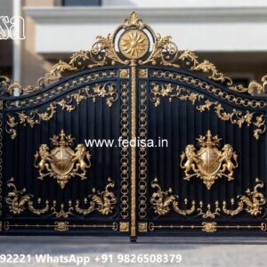 Fancy Steel Gate Design, Wrought Iron Fence Designs Iron Gate Stock Photos And Images