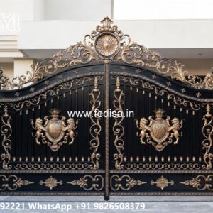 House Entry Gate Design, Sliding Grill Gate Design Iron Gate Stock Photos And Images