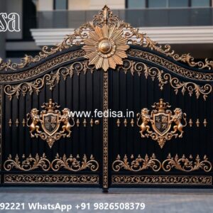 Steel Single Gate Design, Stainless Steel Gate Design Modern Iron Gate Stock Photos And Images