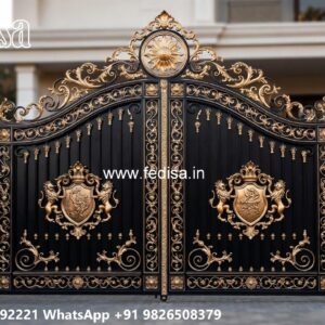 Gate Cover Design, Home Front Gate Design Iron Gate Stock Photos And Images