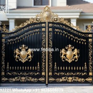 Classic Gate Design, Boundary Wall Main Gate Design Iron Gate Stock Photos And Images