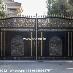 House Entry Gate Design, Lohe Ke Pipe Ke Gate Iron Gate Stock Photos And Images