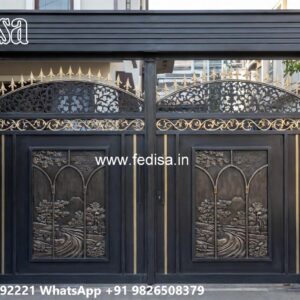 Gate Cover Design, Dwar Gate Design Iron Gate Stock Photos And Images