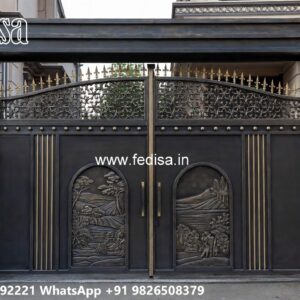 Cnc Main Gate Design, Lohe Ka Gate Grill Iron Gate Stock Photos And Images