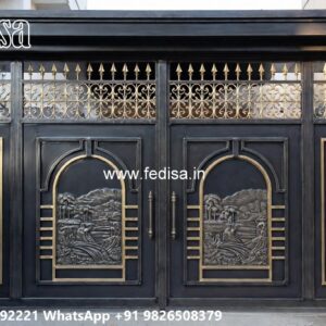 Sliding Gate Design For Small House, Gate Design For Main Door Iron Gate Stock Photos And Images