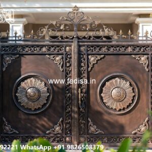 Steel Single Gate Design, Balcony Gate Design Iron Gate Stock Photos And Images