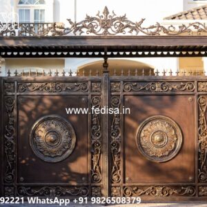 Sliding Gate Lock Design, Front Garden Gates Iron Gate Stock Photos And Images