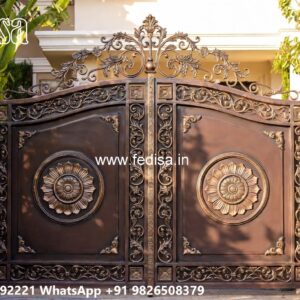Fancy Steel Gate Design, Front Main Gate Design Iron Gate Stock Photos And Images