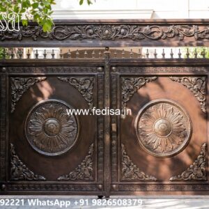 Steel Single Gate Design, Simple Sliding Gate Designs For Homes Iron Gate Stock Photos And Images
