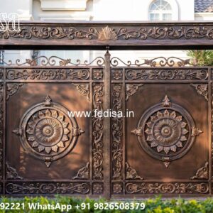 House Entry Gate Design, 4 Fold Gate Design Iron Gate Stock Photos And Images