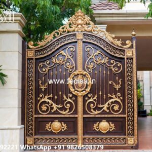 Sliding Gate Design For Small House, Porch Gate Design Iron Gate Stock Photos And Images