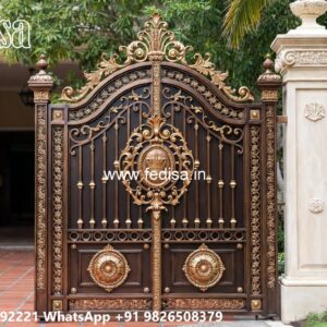 Steel Gate Handle Design, Modern Sliding Gate Design Iron Gate Stock Photos And Images