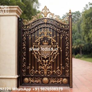 Fancy Steel Gate Design, Grill Gate Ka Design Iron Gate Stock Photos And Images