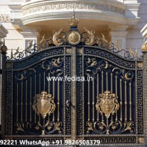 Classic Gate Design, Front Gate Design Steel Iron Gate Stock Photos And Images
