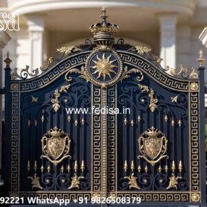 Steel Gate Handle Design, 3 Fold Gate Design Iron Gate Stock Photos And Images