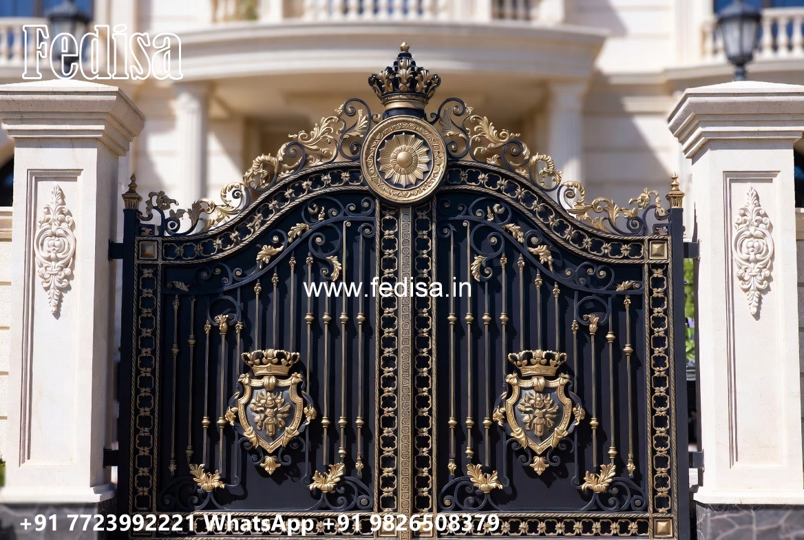 Steel Single Gate Design, Iron Grill Gate Design Iron Gate Stock Photos And Images