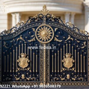 Gate Cover Design, Royal Gate Design Iron Gate Stock Photos And Images