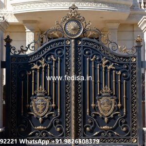 Sliding Gate Lock Design, Cnc Cutting Main Gate Design Iron Gate Stock Photos And Images