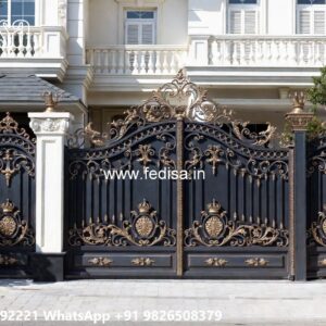 Steel Gate Handle Design, Compound Wall Gate Price Iron Gate Stock Photos And Images