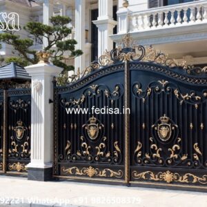 Fancy Steel Gate Design, Mane Gate Design Iron Gate Stock Photos And Images
