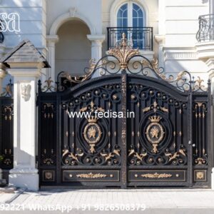House Entry Gate Design, Lightweight Gate Design Iron Gate Stock Photos And Images