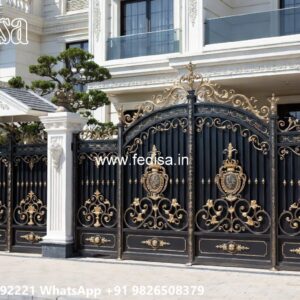 Steel Single Gate Design, Single Steel Gate Design Iron Gate Stock Photos And Images