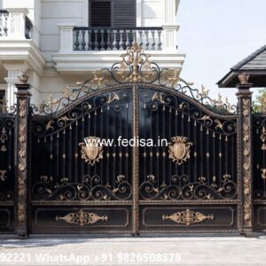House Entry Gate Design, Hpl Gate Design Iron Gate Stock Photos And Images