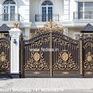 Steel Single Gate Design, Ss Grill Gate Iron Gate Stock Photos And Images