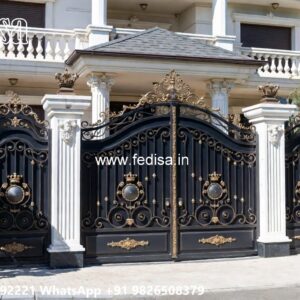 Gate Cover Design, 10 Feet Gate Design Iron Gate Stock Photos And Images