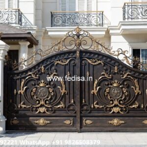Gate Cover Design, Square Gate Design Iron Gate Stock Photos And Images