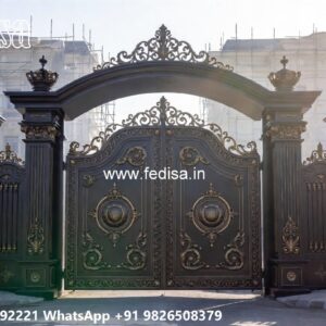 Pipe Design Gate, Gate Top Design Iron Gate Stock Photos And Images