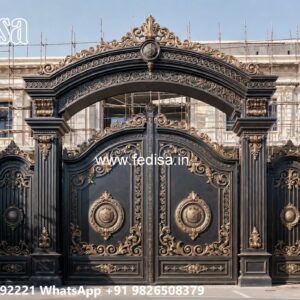 Steel Single Gate Design, Loha Get Design Iron Gate Stock Photos And Images