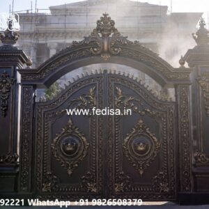 Fancy Steel Gate Design, Fancy Steel Gate Design Iron Gate Stock Photos And Images