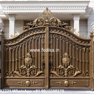 Sliding Gate Lock Design, Folding Gate Design For House Iron Gate Stock Photos And Images