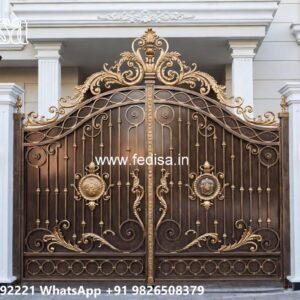 Fancy Steel Gate Design, New Main Gate Design Iron Gate Stock Photos And Images