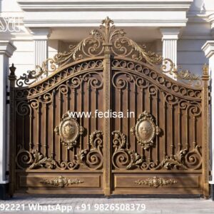 Fancy Steel Gate Design, Residential Gate Design Iron Gate Stock Photos And Images