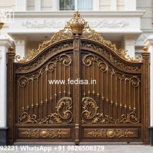 House Entry Gate Design, Front Gate Design Of Home Iron Gate Stock Photos And Images