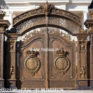 Fancy Steel Gate Design, Steel Ke Gate Ka Design Iron Gate Stock Photos And Images