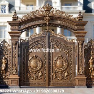 House Entry Gate Design, Channel Gate Colour Iron Gate Stock Photos And Images