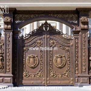 Steel Single Gate Design, Folding Main Gate Design Iron Gate Stock Photos And Images