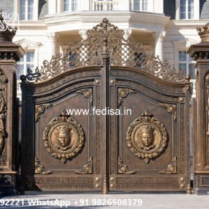 Cnc Main Gate Design, Sliding Fence Gate Design Iron Gate Stock Photos And Images